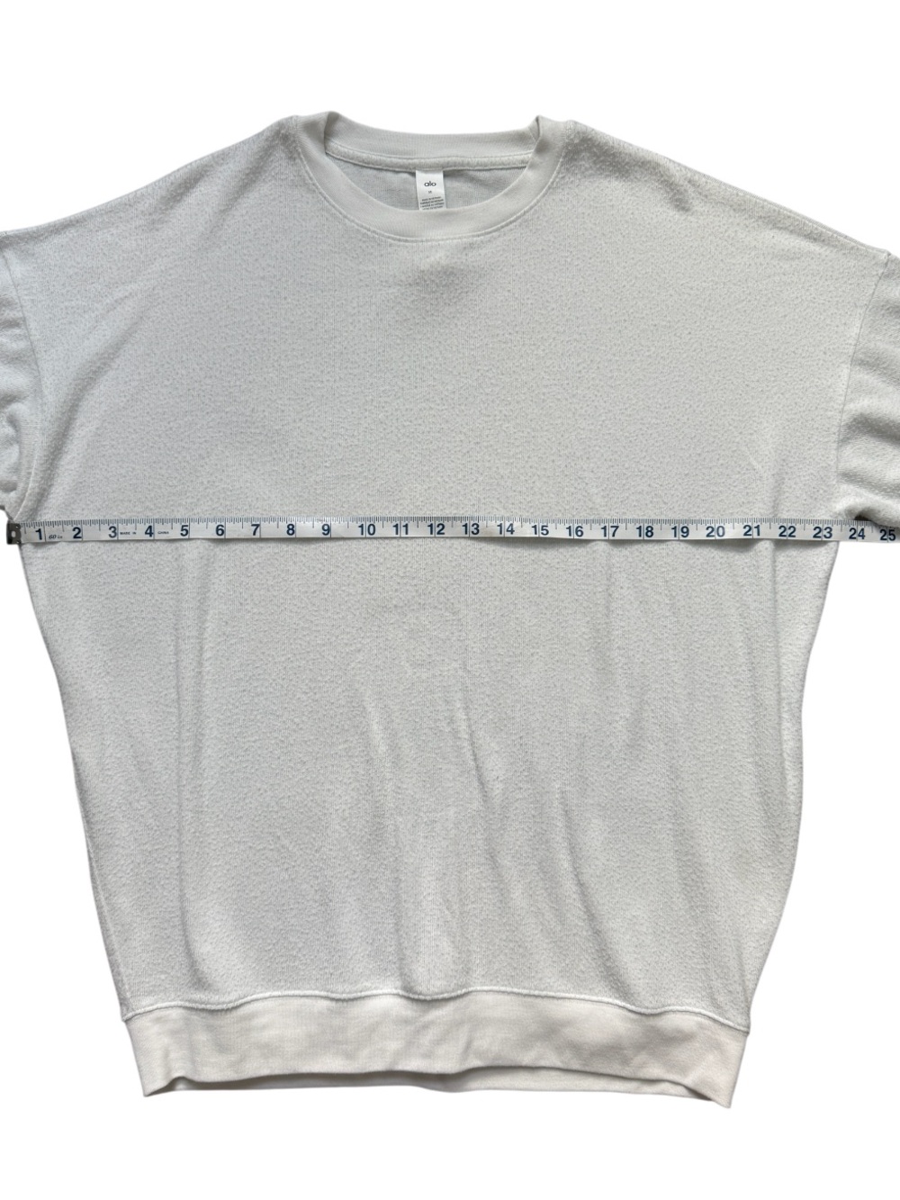 ALO Yoga Ivory Soho Pullover Oversized Sweatshirt Size M - Picture 4 of 9